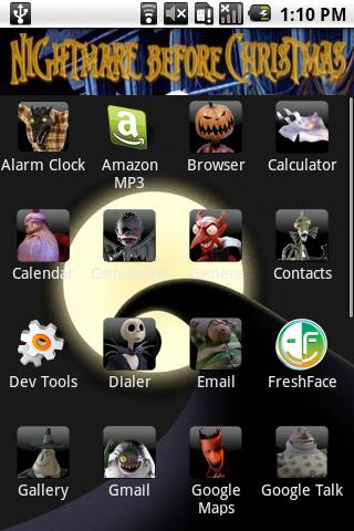 Nightmare Before Christmas Android Personalization