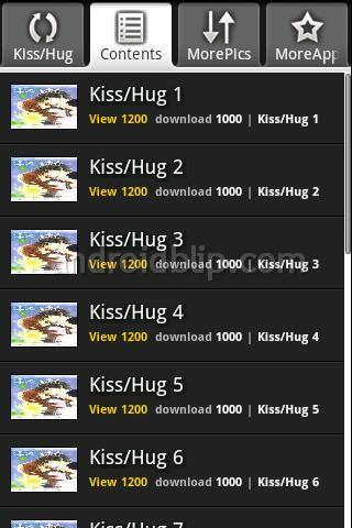 Kiss/Hug Android Comics