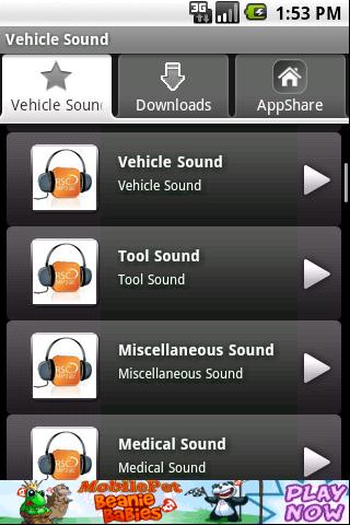 Vehicle Sound Android Media & Video