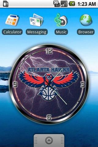 Atlanta Hawks clock widget Android Personalization