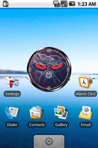 Atlanta Hawks clock widget Android Personalization