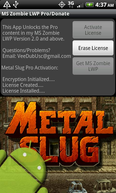 MS Zombie LWP Pro/Donate Android Personalization