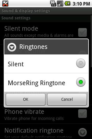 MorseRing Android Communication