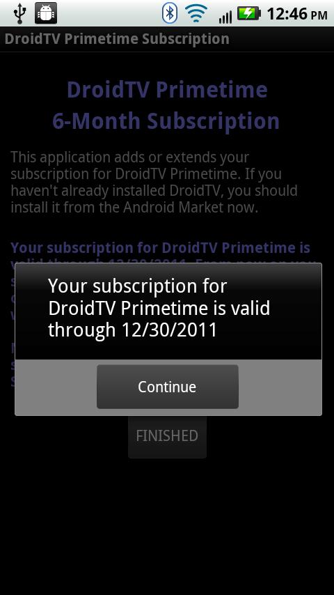 Personal DVR 6-Mon Subscripton Android Entertainment