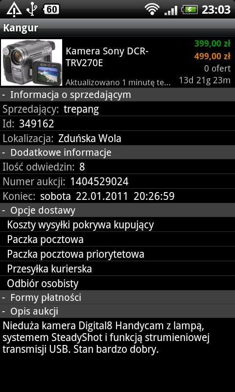 Kangur Android Shopping