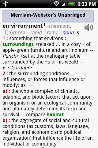 Merriam-Webster’s Unabridged Android Books & Reference