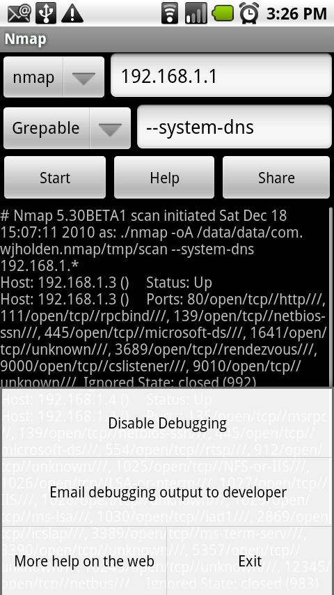 Nmap Android Tools