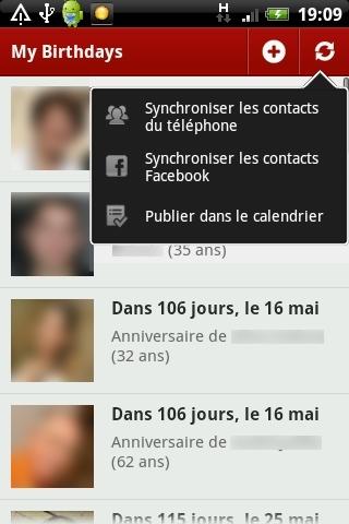 My Birthdays Android Social