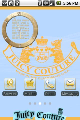 Juicy Couture Theme 2 Android Personalization