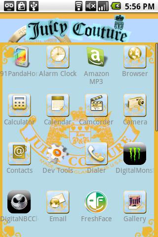 Juicy Couture Theme 2 Android Personalization