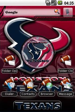 Houston Texans themes Android Personalization