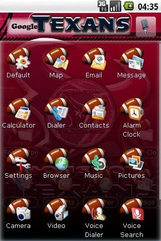 Houston Texans themes Android Personalization