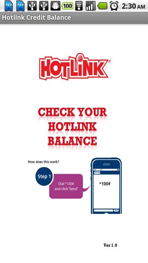 Hotlink Credit Balance Check Android Productivity
