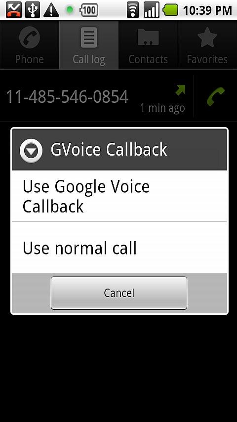 Google Voice Callback Donate Android Communication