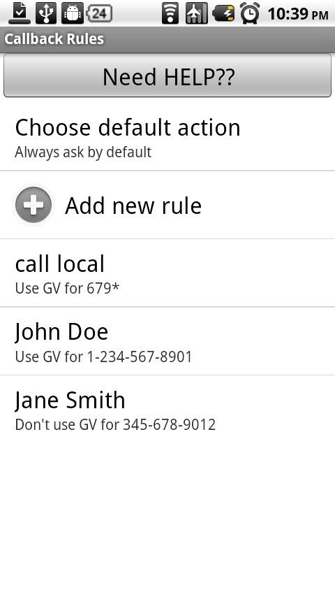 Google Voice Callback Donate Android Communication