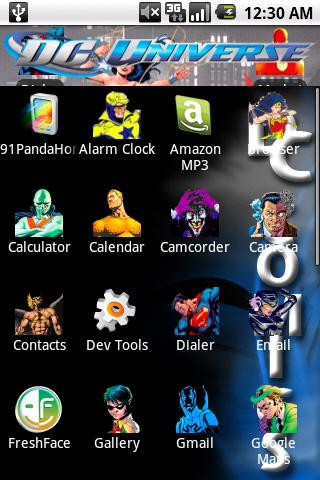 DC Comic Theme Android Personalization