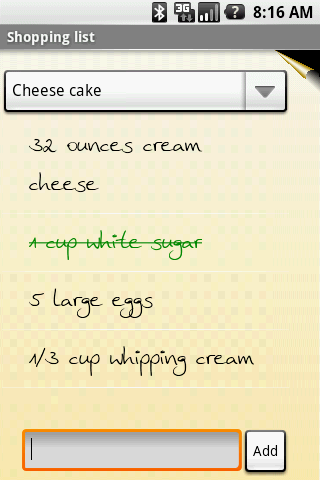 OI Shopping list Android Shopping