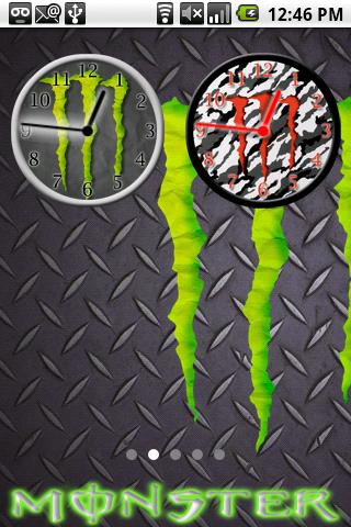 Monster Energy Clocks Android Personalization