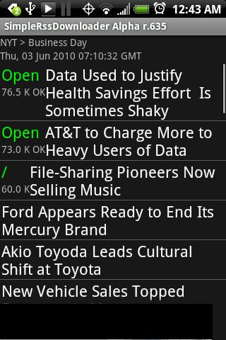 Simple RSS Downloader Android Media & Video