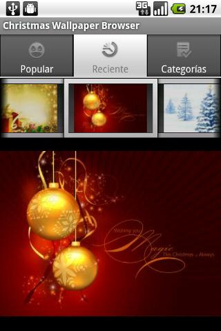 Christmas Wallpaper Browser Android Personalization