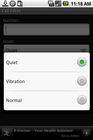 Call Filter Android Communication