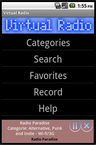 VirtualRadio Android Entertainment