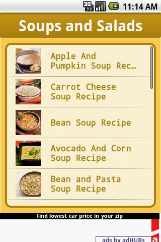 Cuisine:Soups&Salads Recipes Android Lifestyle