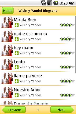 Wisin y Yandel Ringtone Android Entertainment