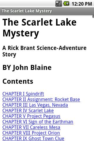 The Scarlet Lake Mystery