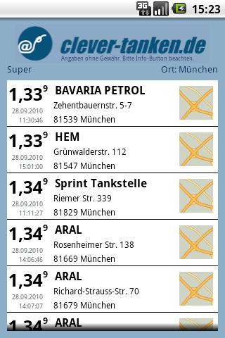 clever-tanken.de Android Travel & Local