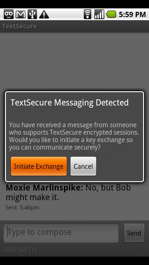 TextSecure Beta Android Communication