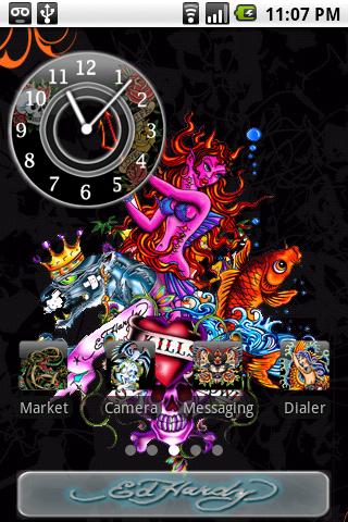 Ed Hardy Theme Android Personalization