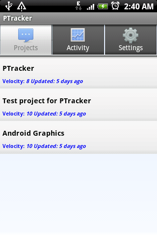 PTracker for Android
