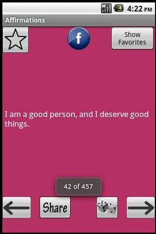 Postive Affirmations Android Books & Reference