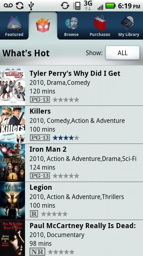 FiOS on Demand Android Entertainment
