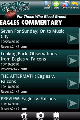Philadelphia Eagles Fan Zone Android Sports