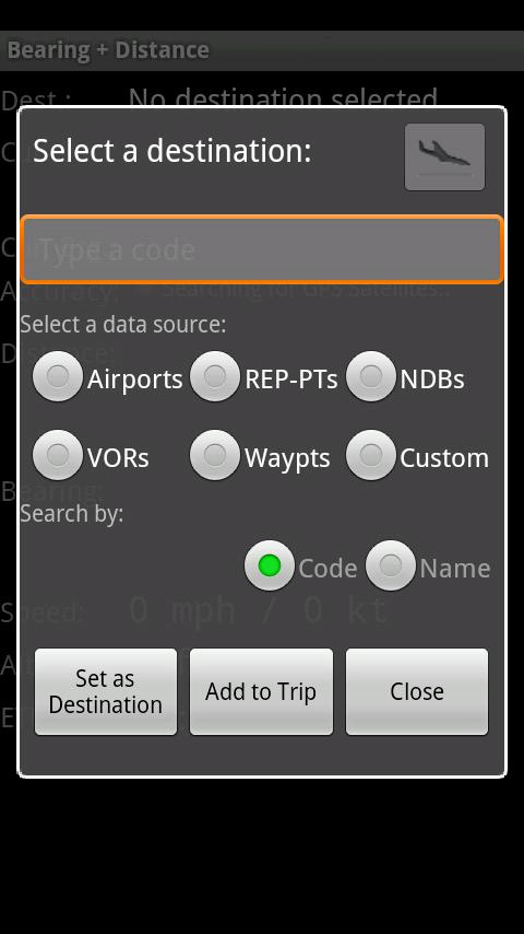 Bearing + Distance NW Android Travel & Local
