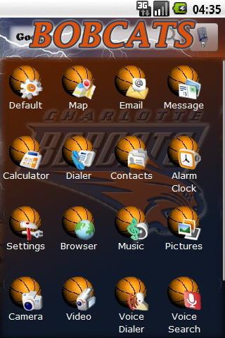 Charlotte Bobcats theme Android Personalization