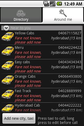 Call Taxi Android Travel & Local