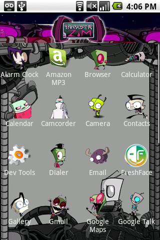 Invader Zim Theme Android Personalization