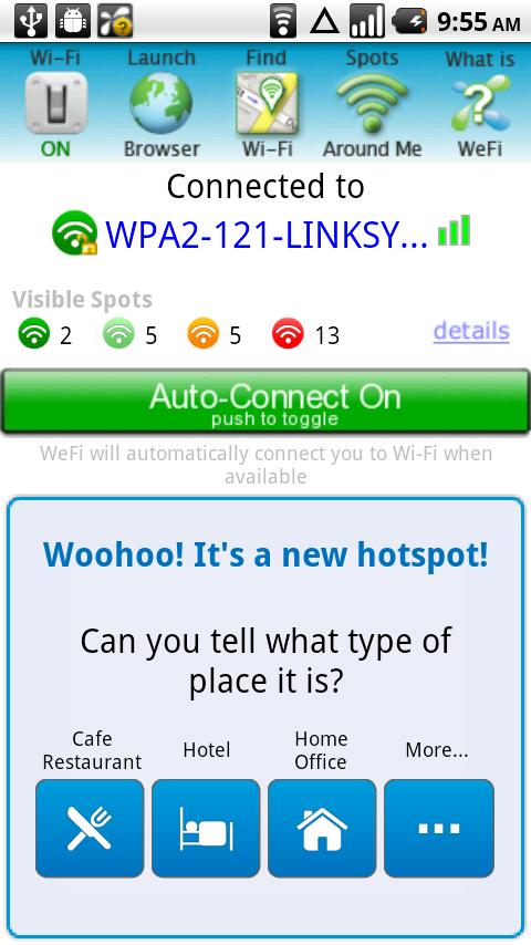 WeFi – Automatic WiFi Android Communication