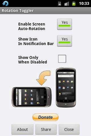 Rotation Toggler Android Tools