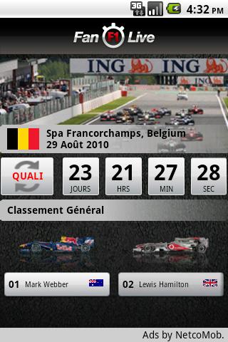 Fan F1 Live Android Sports