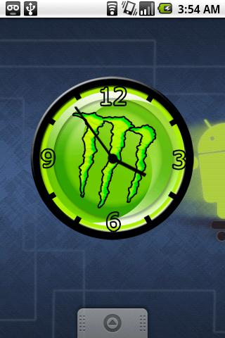 Monster Energy Clock Android Personalization