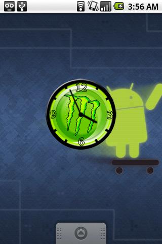 Monster Energy Clock Android Personalization