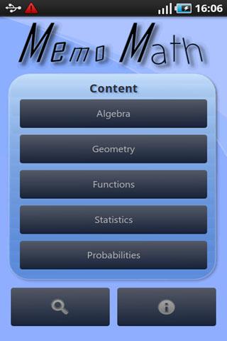 Memo Math Android Books & Reference