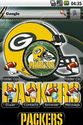 Green Bay Packers themes Android Personalization