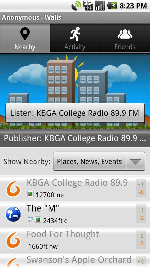 KBGA 89.9 FM Android Social