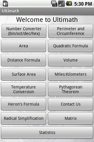 Ultimath Android Tools