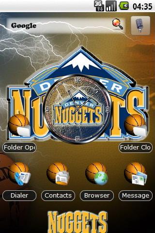 Denver Nuggets theme Android Personalization